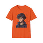 Anime Boy Portrait T‑Shirt — Retro "90's" Back Print