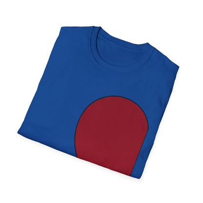 Half Heart Graphic T‑Shirt — Minimal Red Heart Tee
