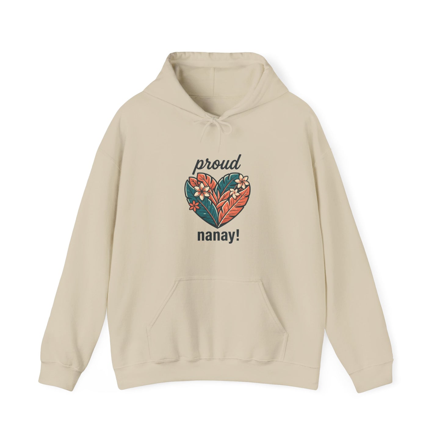 Proud Nanay Hoodie – Floral Heart Filipino Mom Gift