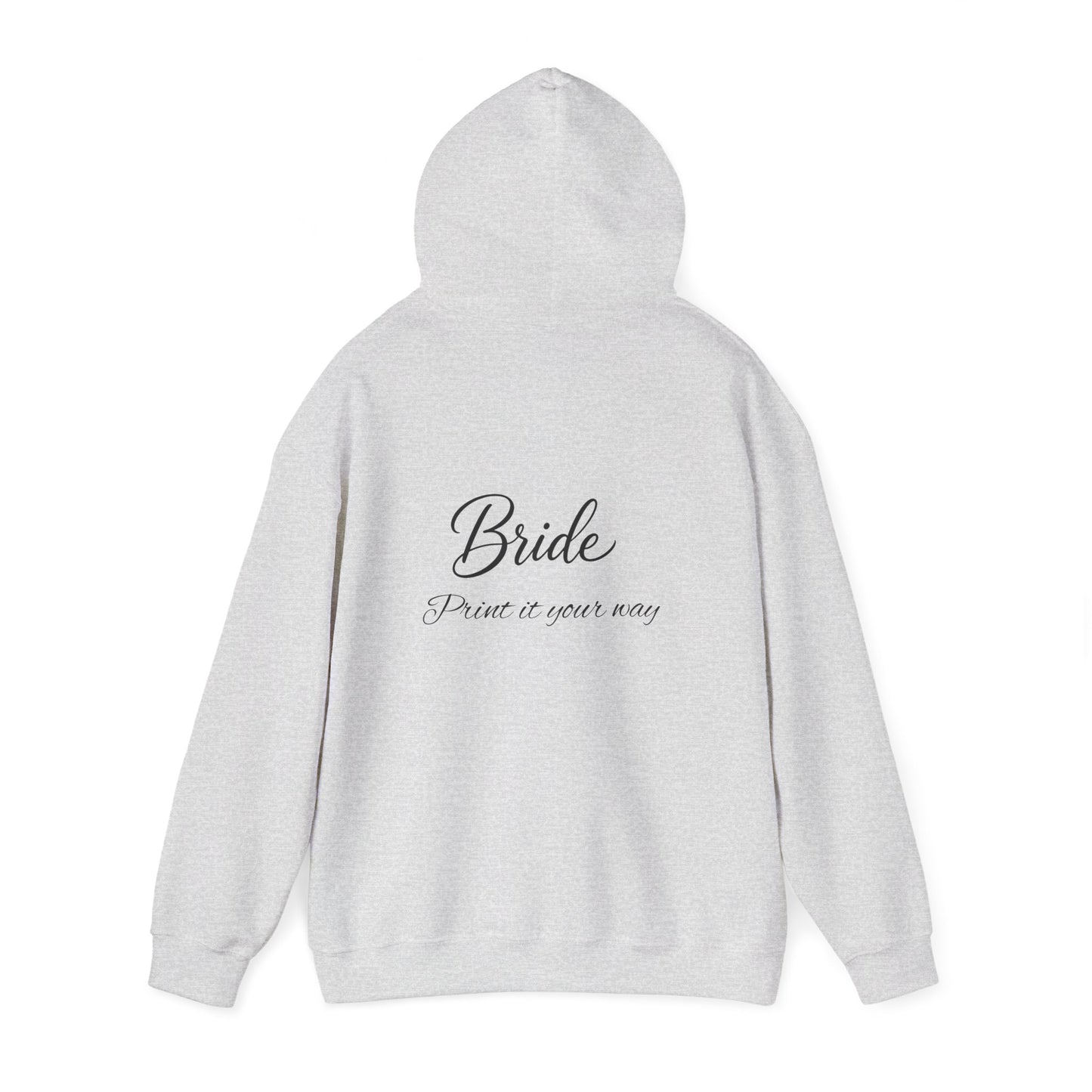 "Bride" Script Hoodie — Bridal Wedding Party Pullover