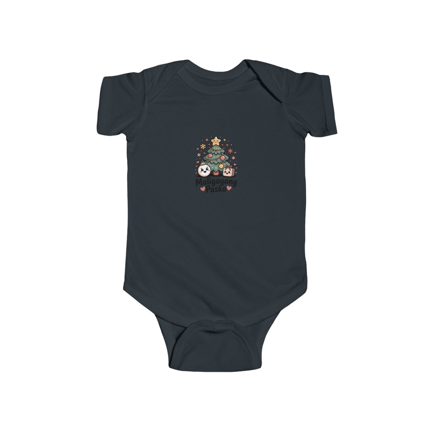 Cute Infant Christmas Bodysuit - 'Maligayang Pasko' Design