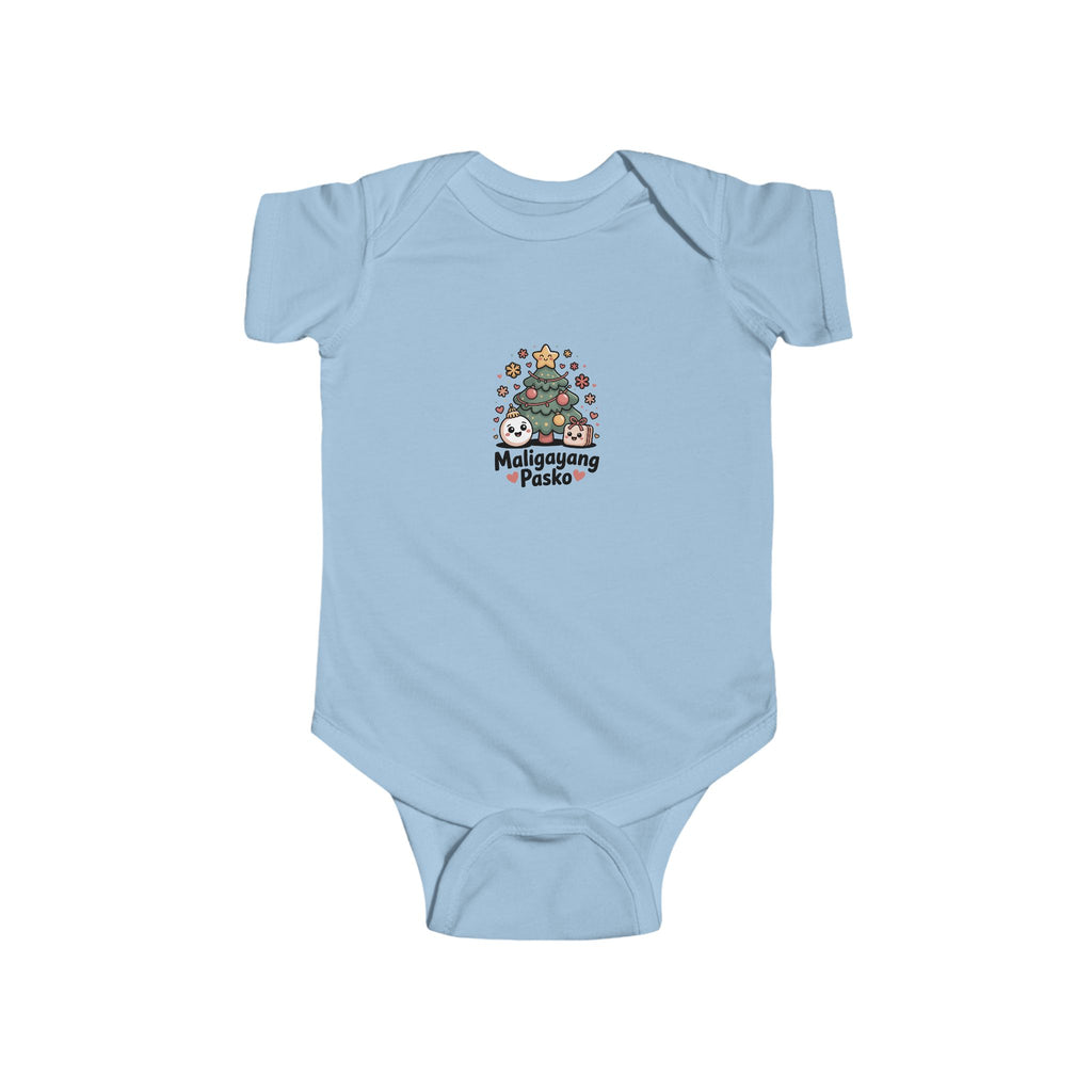 Cute Infant Christmas Bodysuit - 'Maligayang Pasko' Design