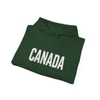 Canada Flag Hoodie – Vintage Canada Text & Maple Leaf Pullover