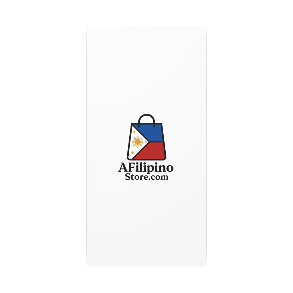 Filipino Flag Tote Logo Canvas Print — AFilipinoStore.com Matte Stretched Wall Art