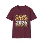Hello 2026 Happy New Year T-Shirt
