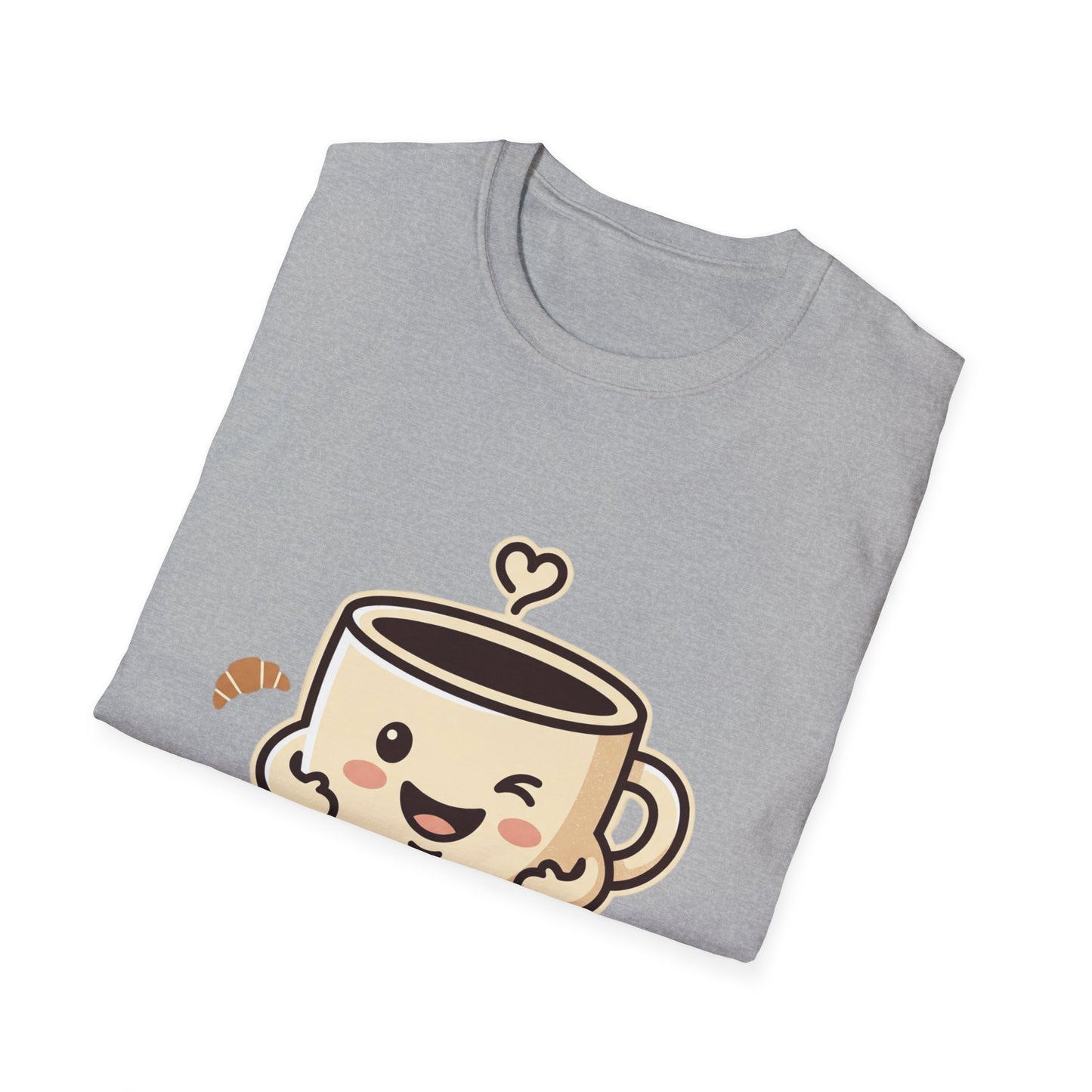 Coffee Cup T-Shirt — "Daily Hug" Cute Kawaii Coffee Tee