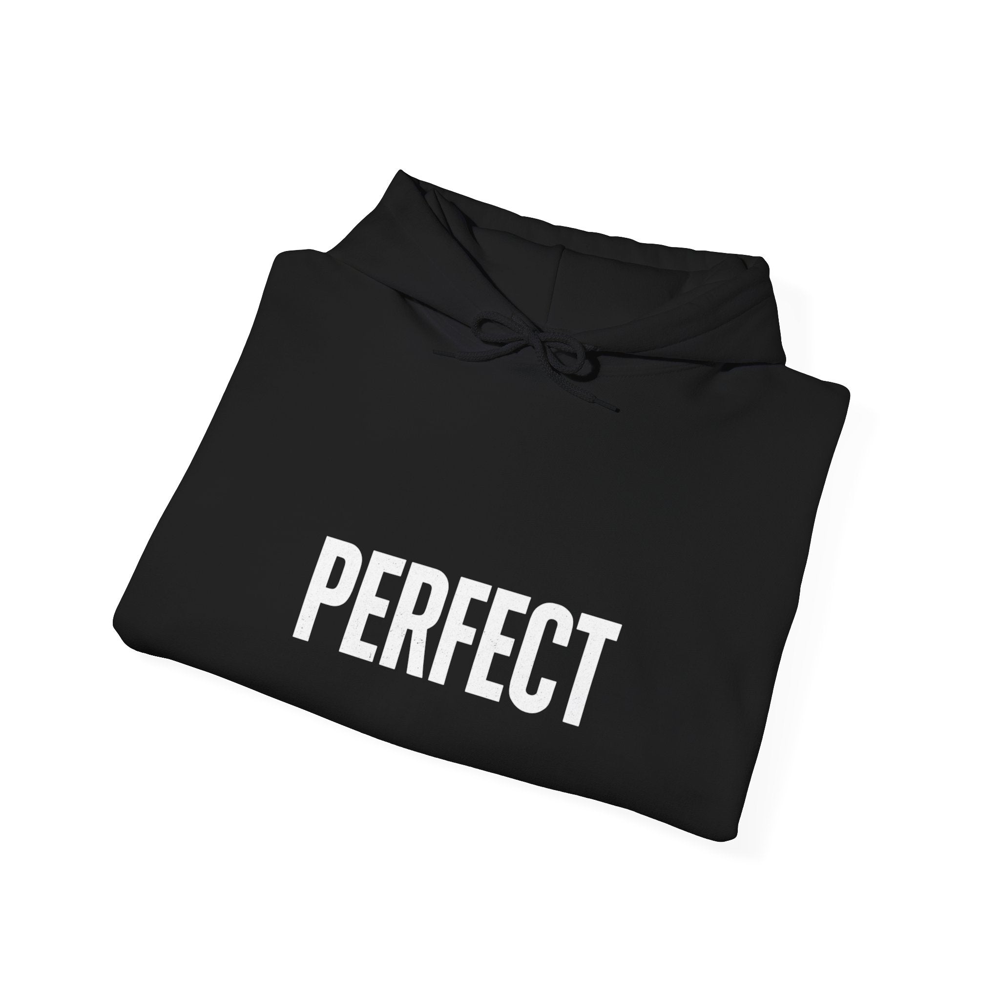 Perfect For You Hoodie — Minimal Black Square Graphic Pullover