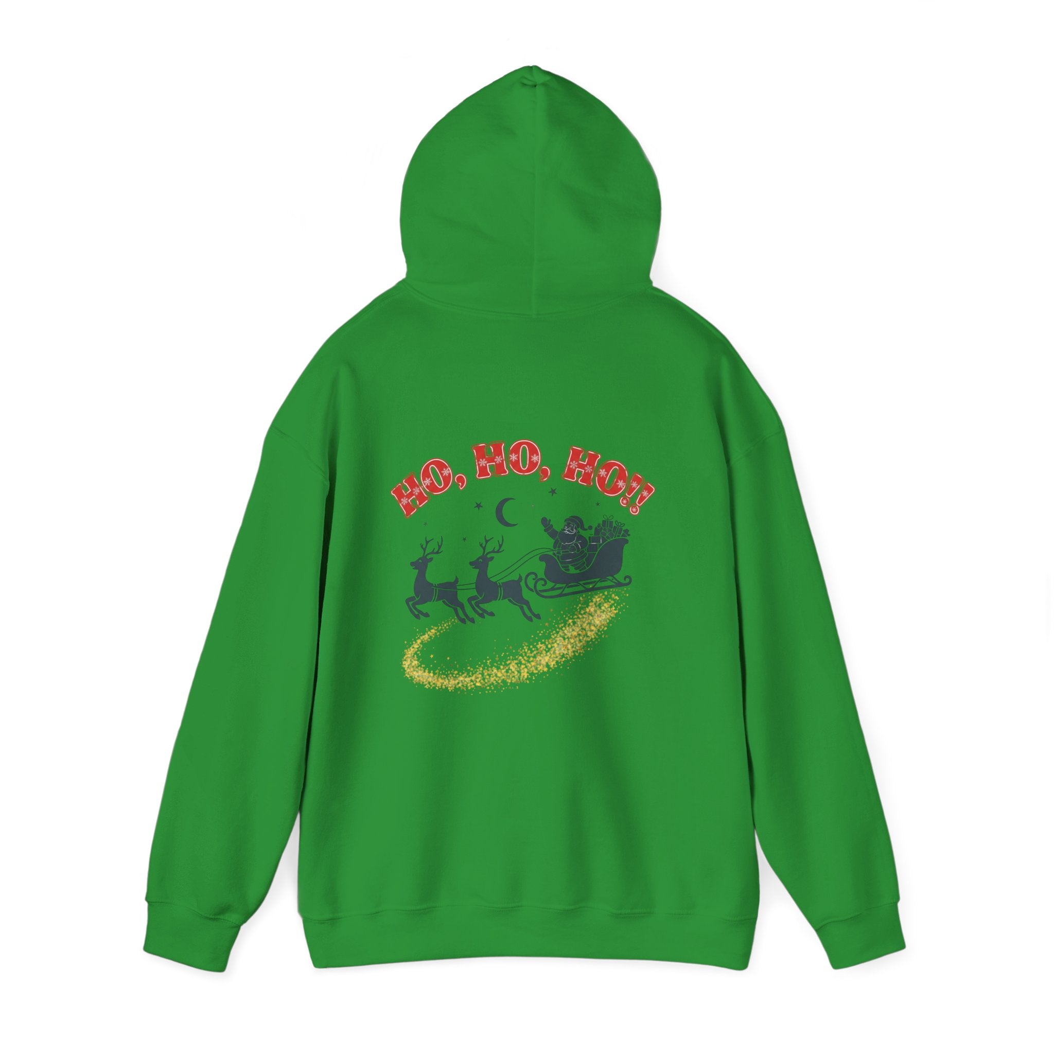 Christmas Hoodie - 'Merry Christmas to Everyone' Front & 'HO, HO, HO!!' Back Holiday Sweatshirt