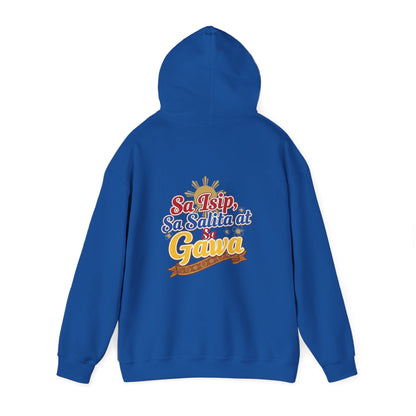 Pinay sa Isip sa Salita at sa Gawa — Filipino Pride Pullover Hoodie