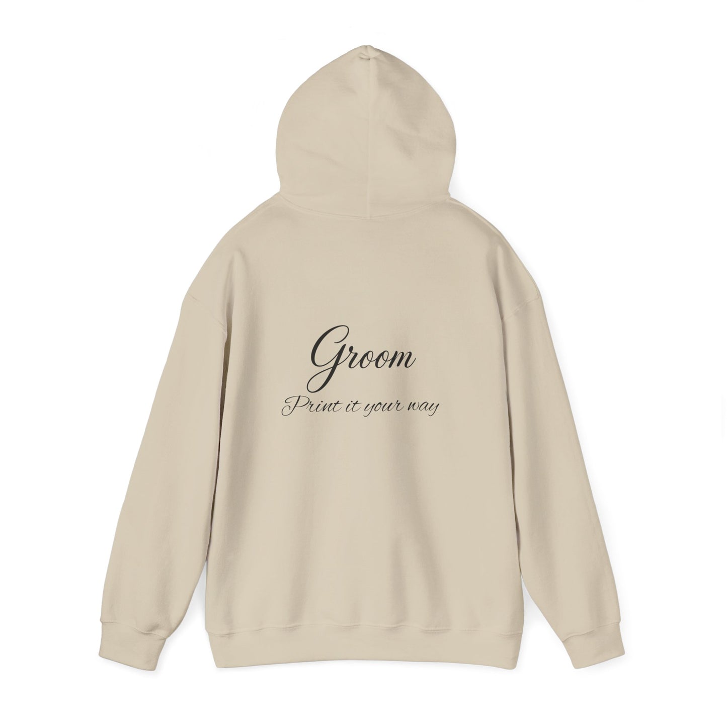 "Groom" Script Hoodie — Bridal Wedding Party Pullover