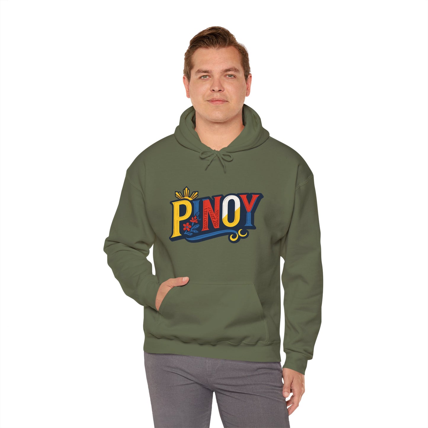 Pinoy Retro Logo Hoodie – Filipino Pride Pullover