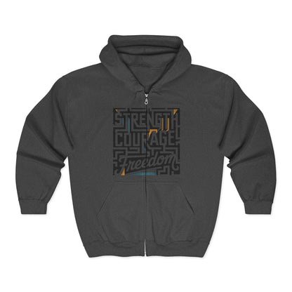 Empowering Freedom Zip-Up Hoodie