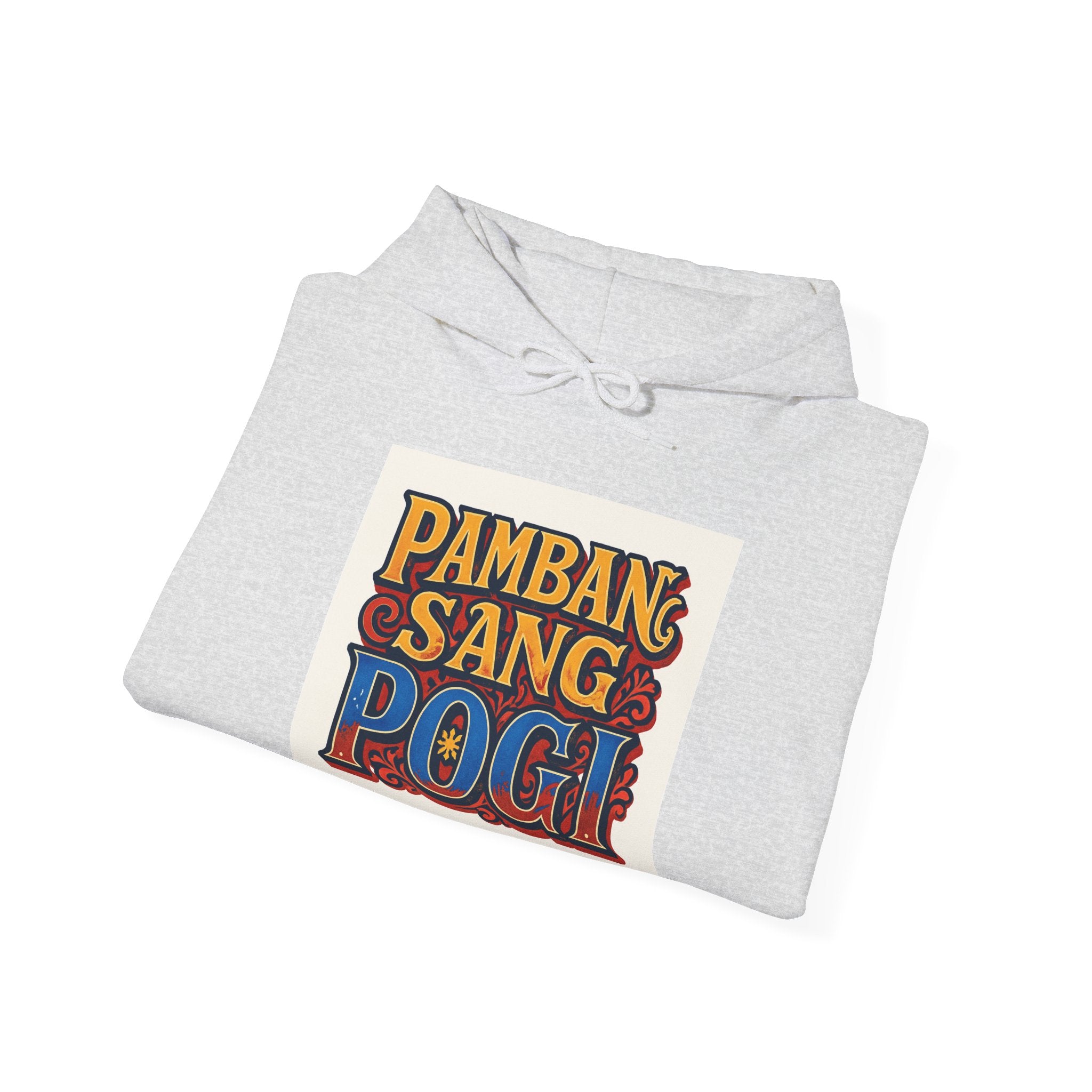 Filipino Pride Hoodie — "Pambansang Pogi" Retro Lettering Pullover