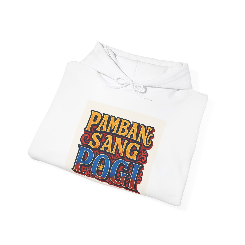 Filipino Pride Hoodie — "Pambansang Pogi" Retro Lettering Pullover