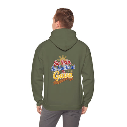 Pinay sa Isip sa Salita at sa Gawa — Filipino Pride Pullover Hoodie