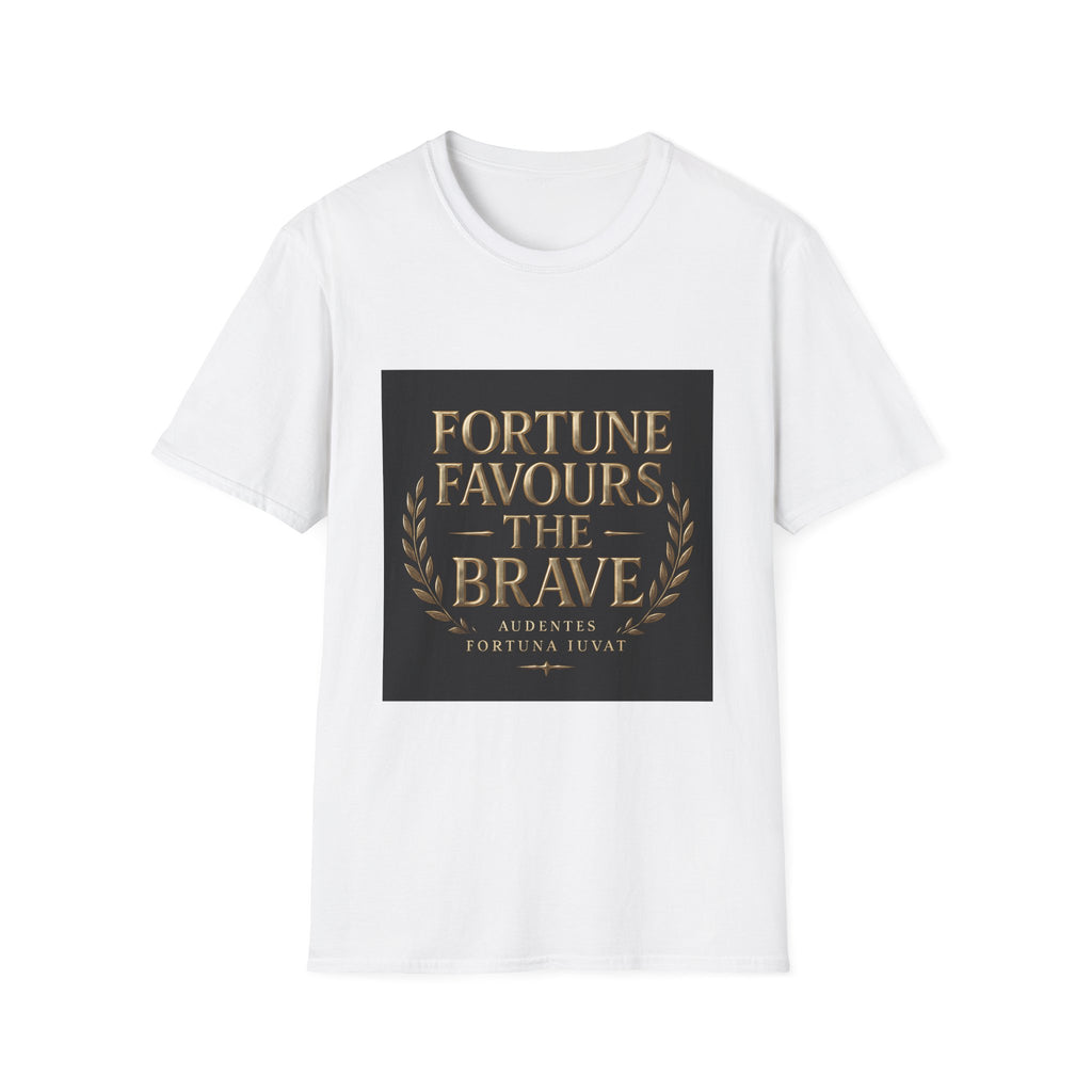 Fortune Favours The Brave T-Shirt — Inspirational Latin Motto Tee