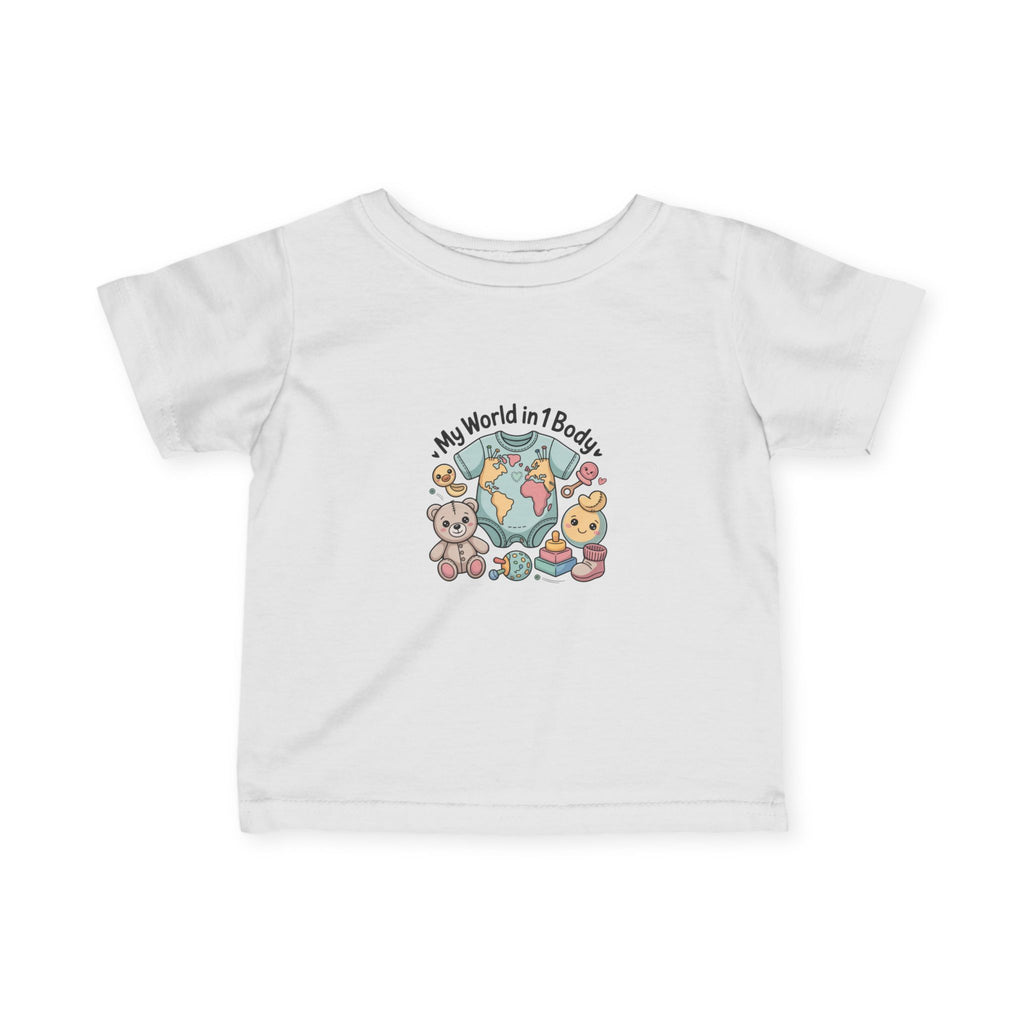 Cute Baby Tee: My World in 1 Body