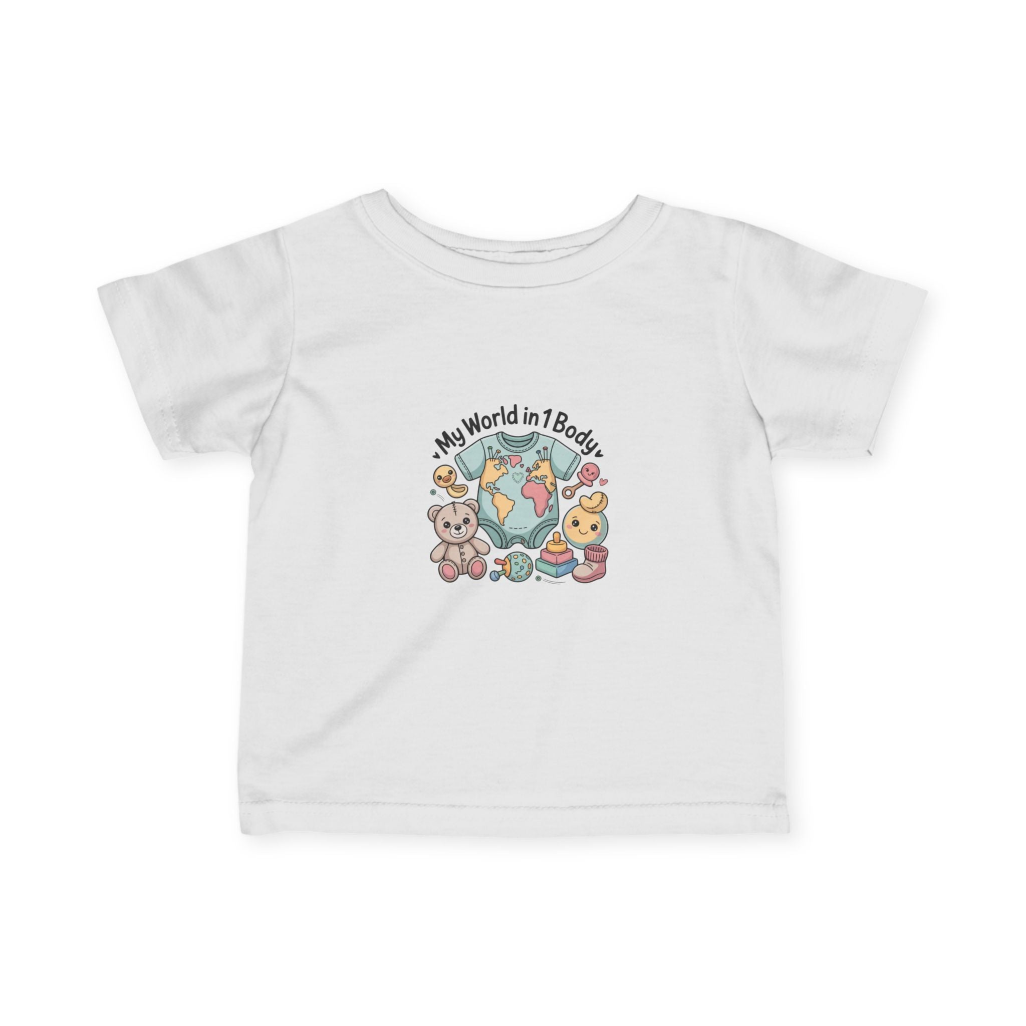 Cute Baby Tee: My World in 1 Body