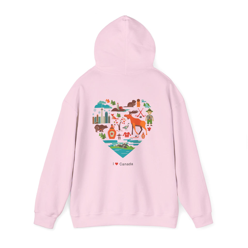 Canada Flag Hoodie – Vintage Canada Text & Maple Leaf Pullover