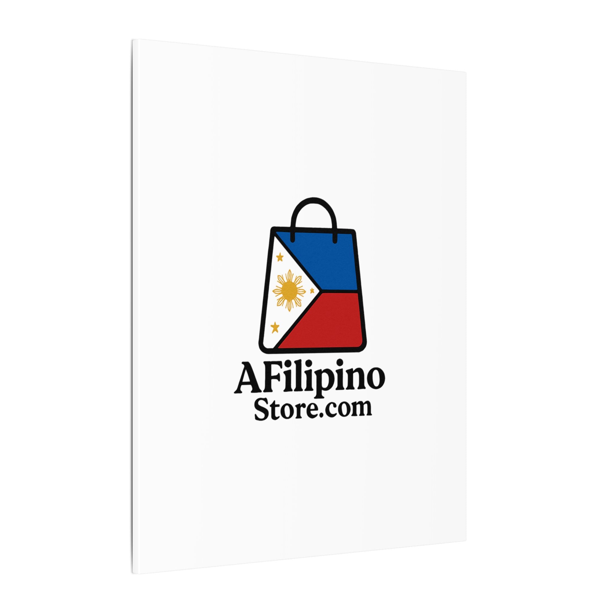 Filipino Flag Tote Logo Canvas Print — AFilipinoStore.com Matte Stretched Wall Art