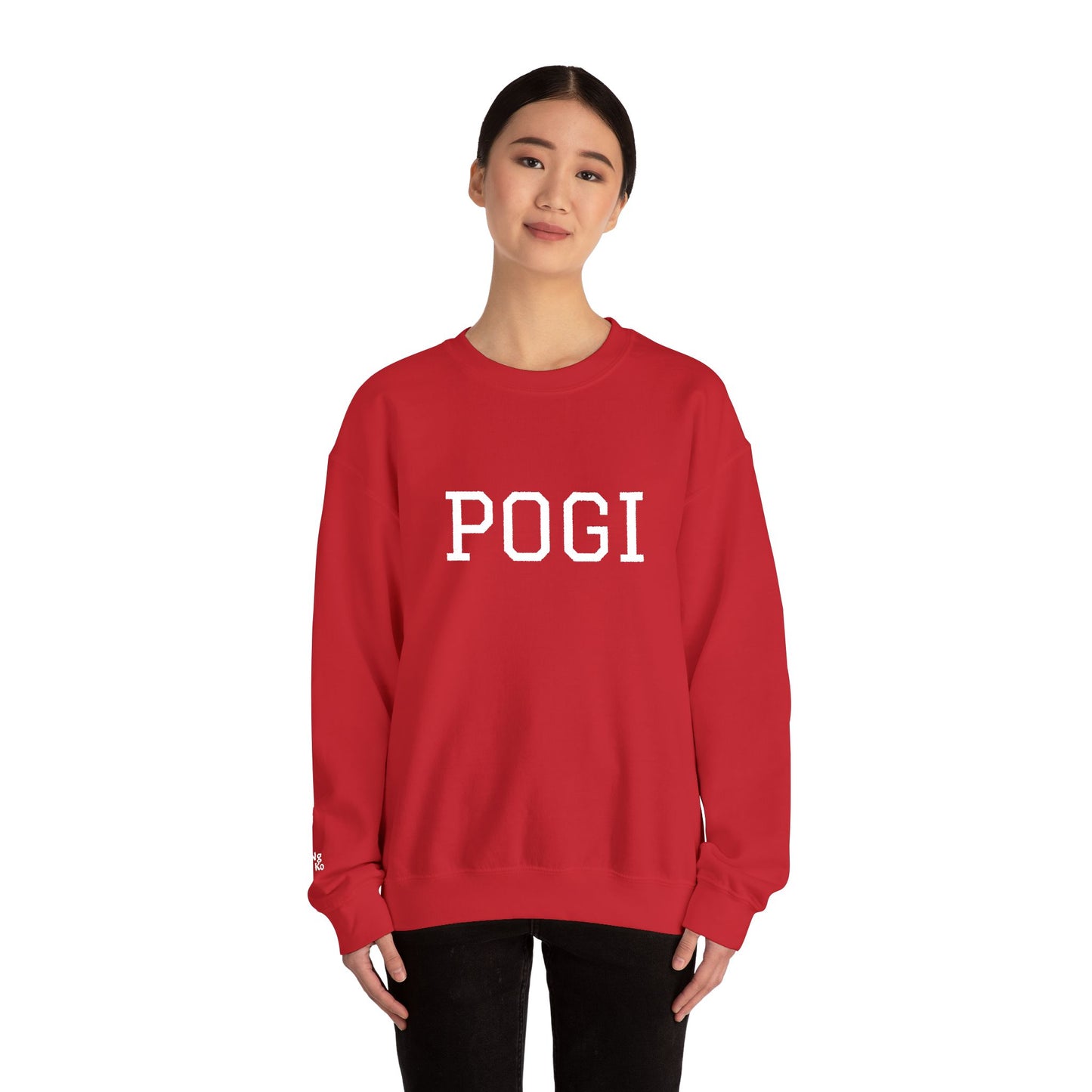 Embroidered POGI Sabi ng nanay ko Crewneck Sweatshirt — Bold Filipino Pride Pullover