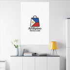 Filipino Flag Tote Logo Canvas Print — AFilipinoStore.com Matte Stretched Wall Art