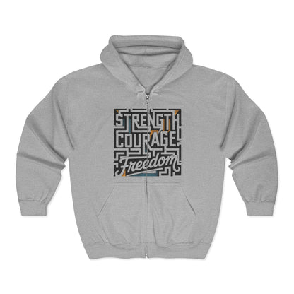 Empowering Freedom Zip-Up Hoodie
