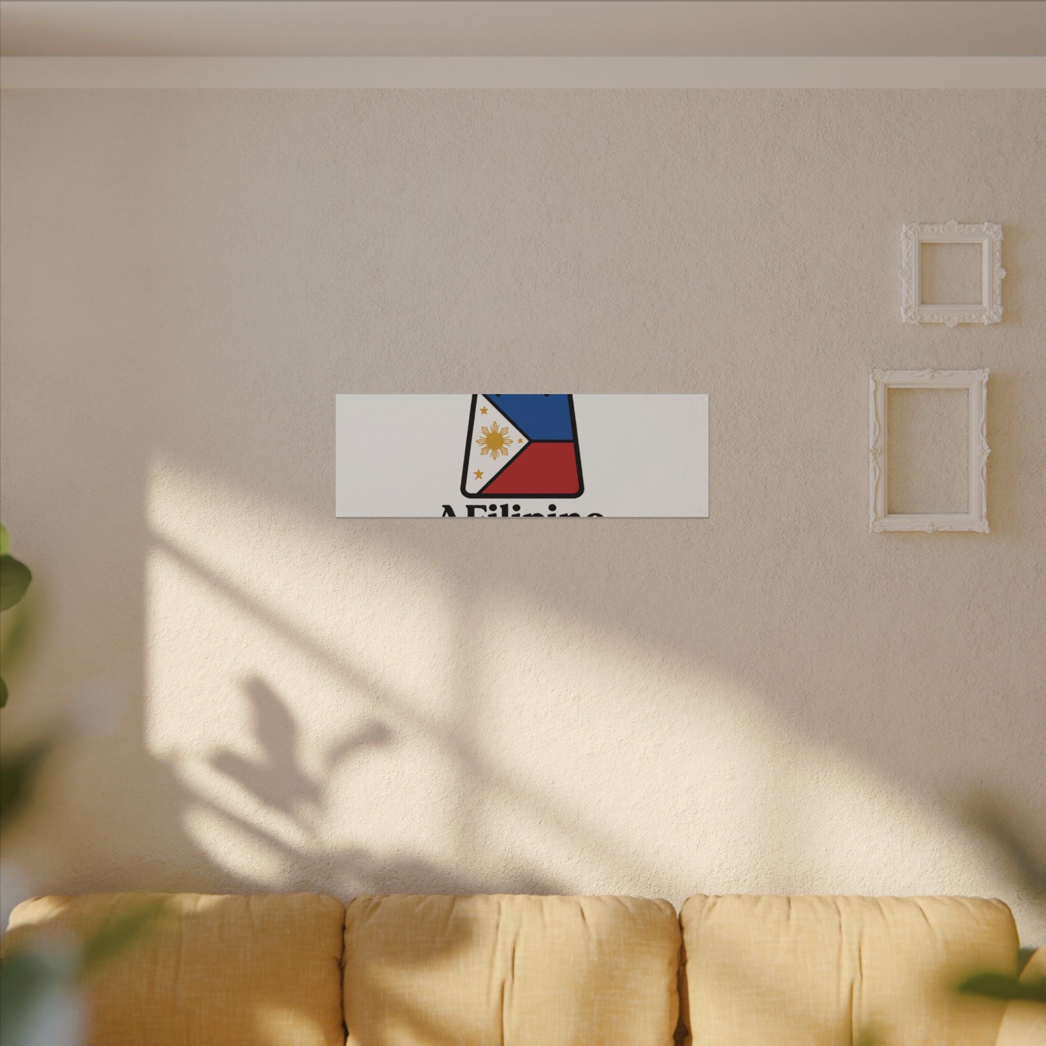 Filipino Flag Tote Logo Canvas Print — AFilipinoStore.com Matte Stretched Wall Art