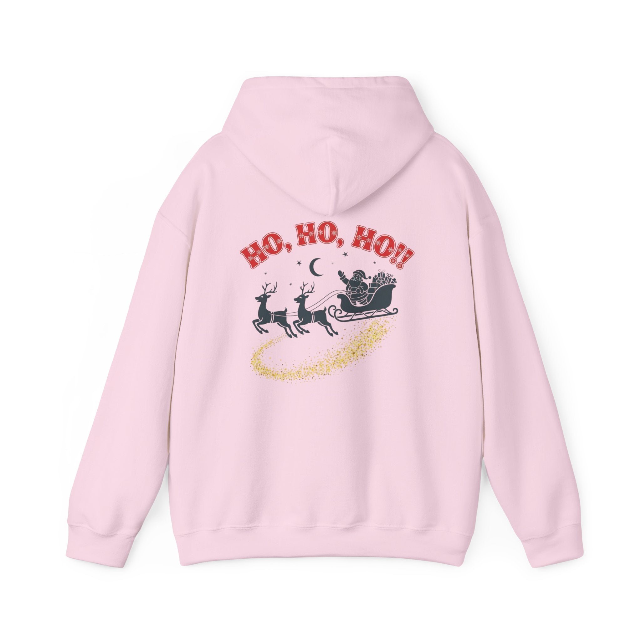 Christmas Hoodie - 'Merry Christmas to Everyone' Front & 'HO, HO, HO!!' Back Holiday Sweatshirt