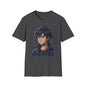 Anime Boy Portrait T‑Shirt — Retro "90's" Back Print