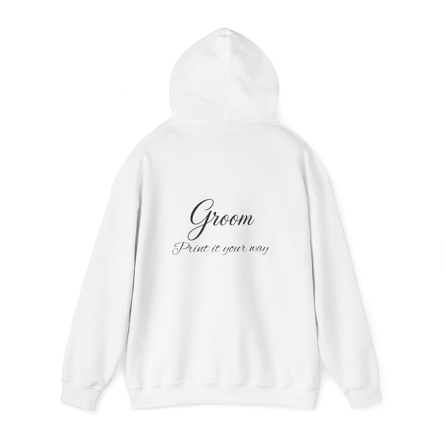 "Groom" Script Hoodie — Bridal Wedding Party Pullover