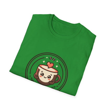 T-Shirt — Caffè Cutie Cute Coffee Cup Graphic Tee