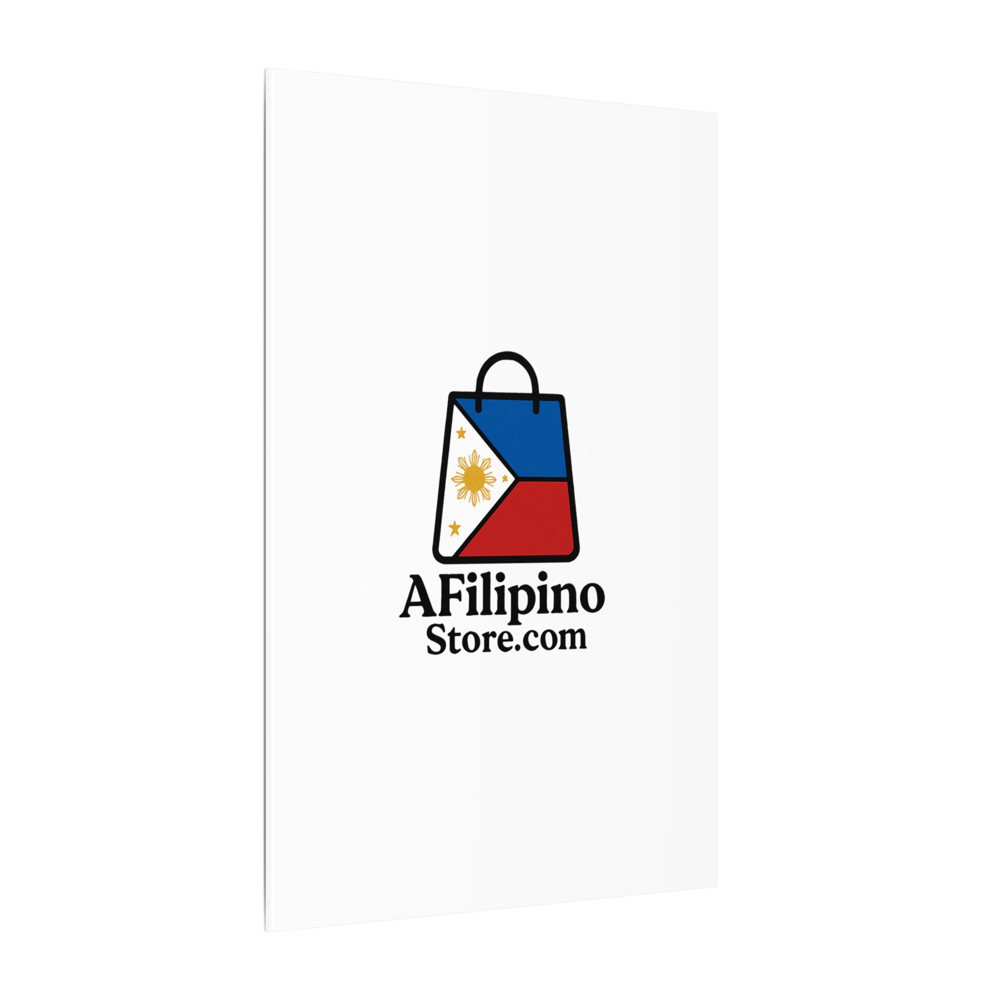Filipino Flag Tote Logo Canvas Print — AFilipinoStore.com Matte Stretched Wall Art