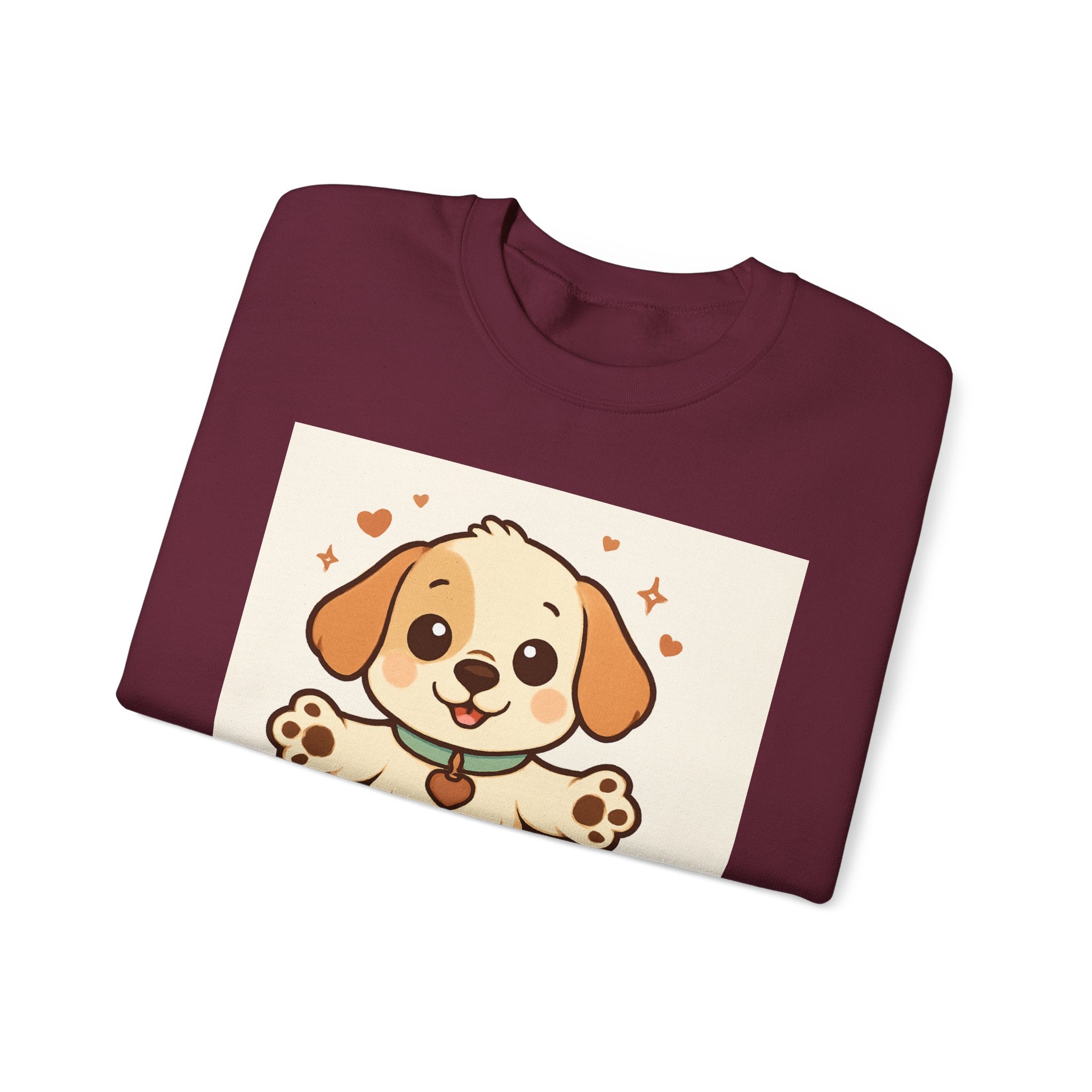 Looking for Hugs Sweatshirt — Cute Puppy Graphic Crewneck
