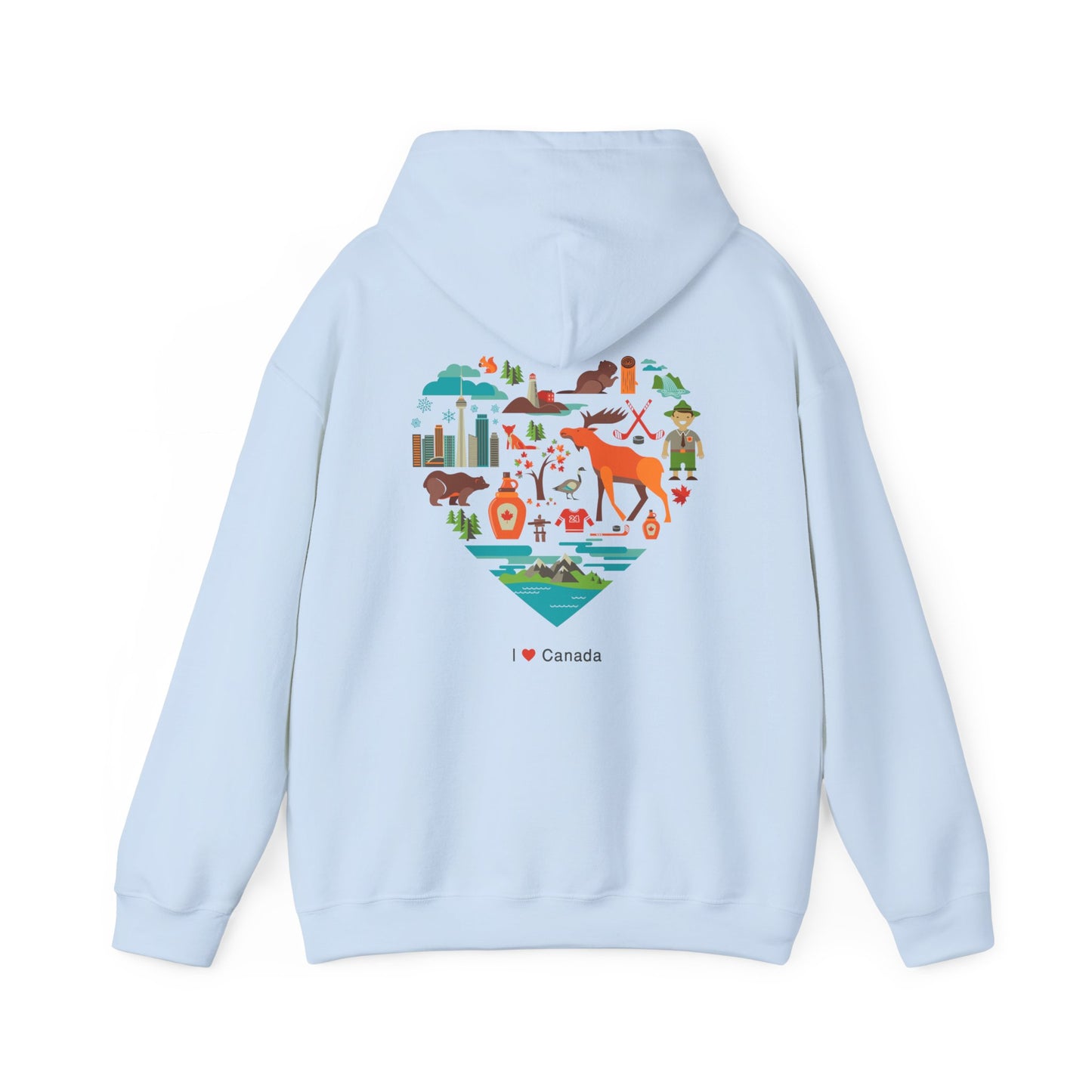 Canada Flag Hoodie – Vintage Canada Text & Maple Leaf Pullover