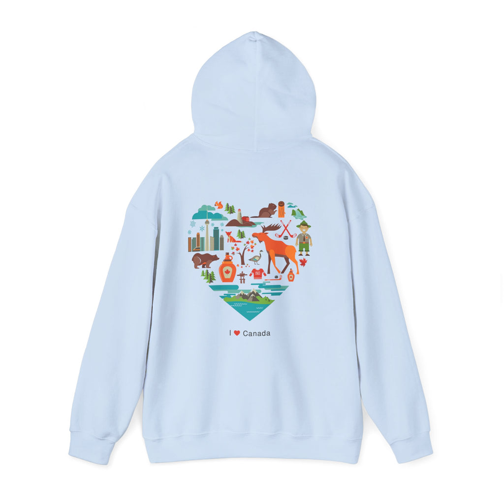 Canada Flag Hoodie – Vintage Canada Text & Maple Leaf Pullover