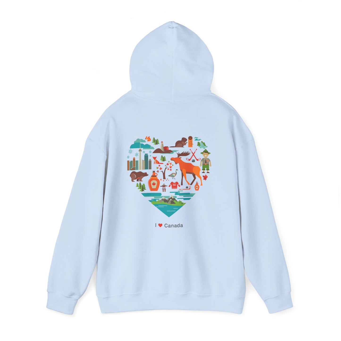 Canada Flag Hoodie – Vintage Canada Text & Maple Leaf Pullover