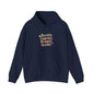 Barely Coping Deceptively Iconic Hoodie | mental health humor, retro wavy text