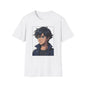 Anime Boy Portrait T‑Shirt — Retro "90's" Back Print