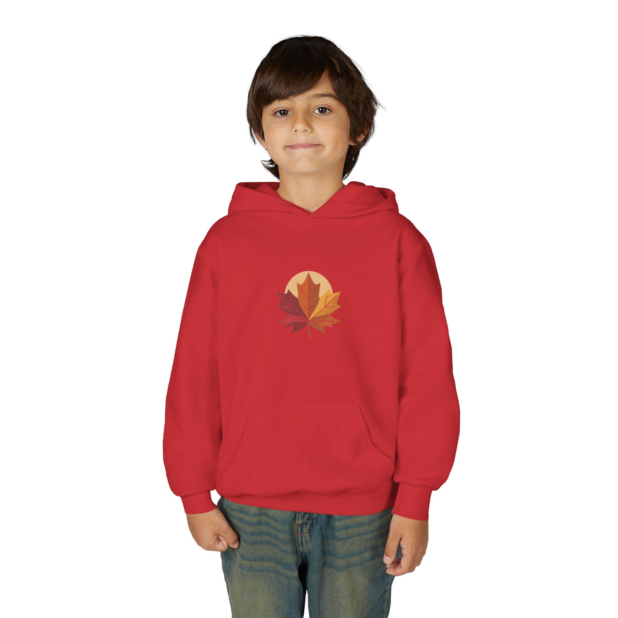 Autumn Leaves Youth Hooded Sweatshirt