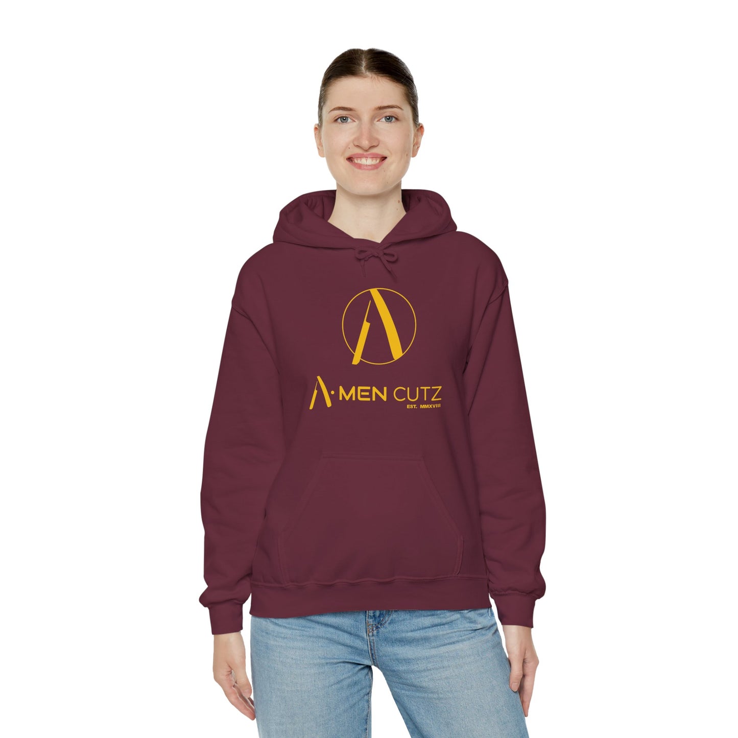 A Men Cutz Unisex Heavy Blend™ Hooded Sweatshirt