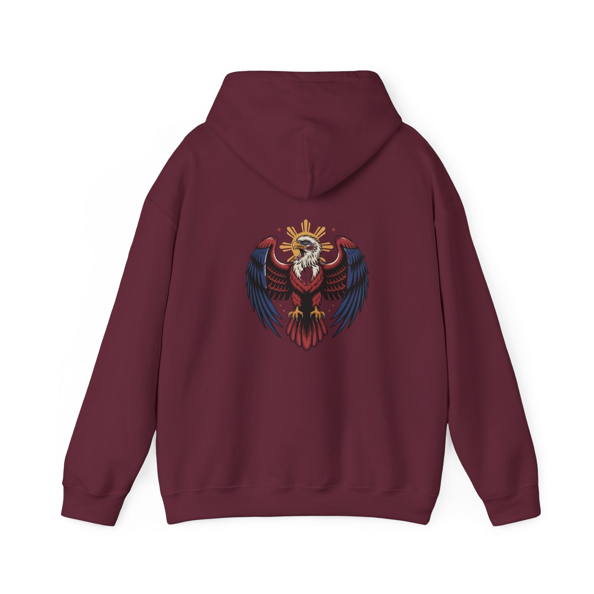 Philippines Map & Heraldic Eagle Hoodie — Filipino Pride Pullover