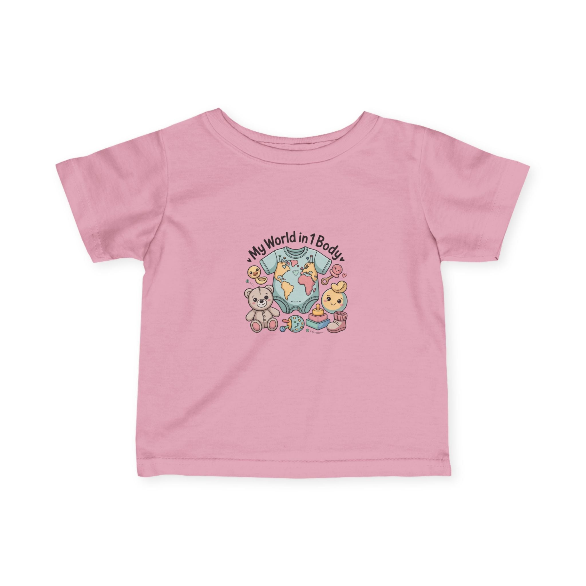 Cute Baby Tee: My World in 1 Body