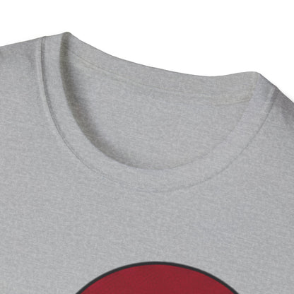 Half Heart Graphic T‑Shirt — Minimal Red Heart Tee