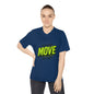 Move V-Neck Performance Tee – "No Excuses, Start Today" Motivational Workout Shirt