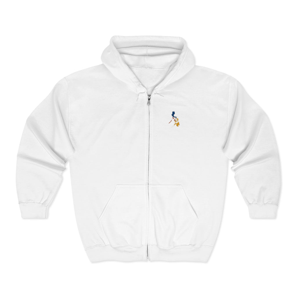 Eagle Crest Zip Hoodie — Crowned Heraldic Eagle Full-Zip Sweatshirt