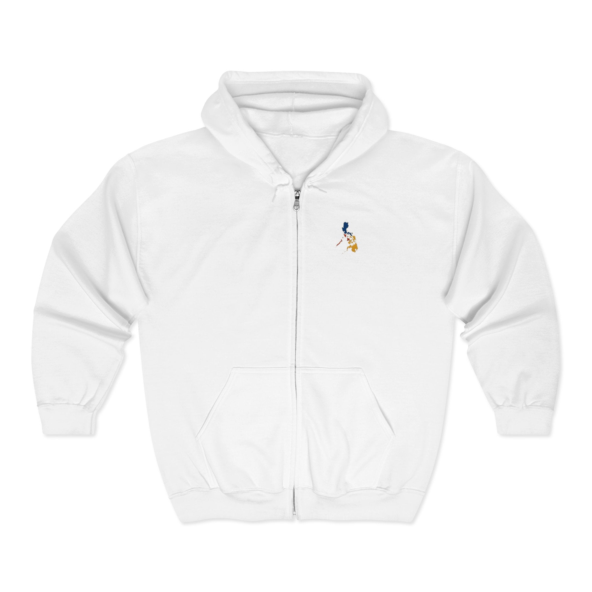 Eagle Crest Zip Hoodie — Crowned Heraldic Eagle Full-Zip Sweatshirt