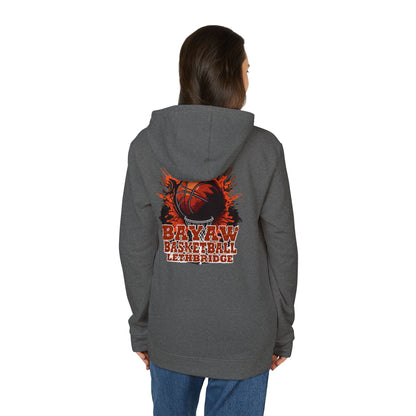 Rebel Basketball League Hoodie — Bold Grunge Basketball Logo