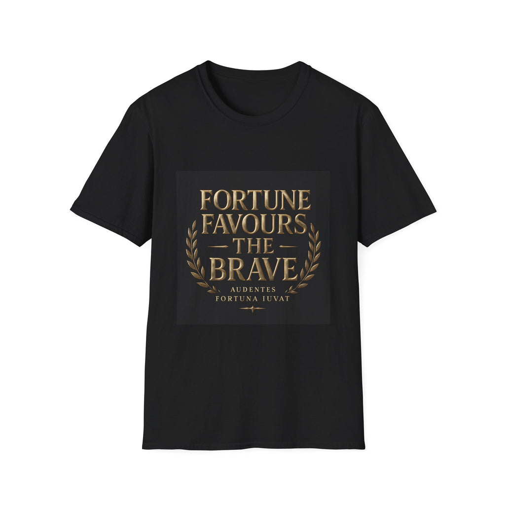 Fortune Favours The Brave T-Shirt — Inspirational Latin Motto Tee