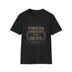 Fortune Favours The Brave T-Shirt — Inspirational Latin Motto Tee
